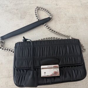 Authentic Leather Prada Shoulder Bag